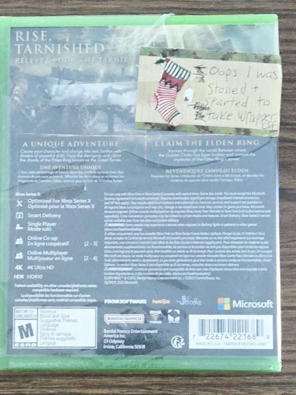 SEALED Elden Ring For Xbox Series X - Picture 2 of 2